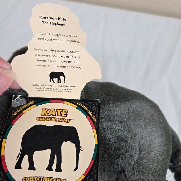 Vintage 90s Jungle Joes Cant Wait Kate The Elephant Plush Toy - Picture 5 of 5